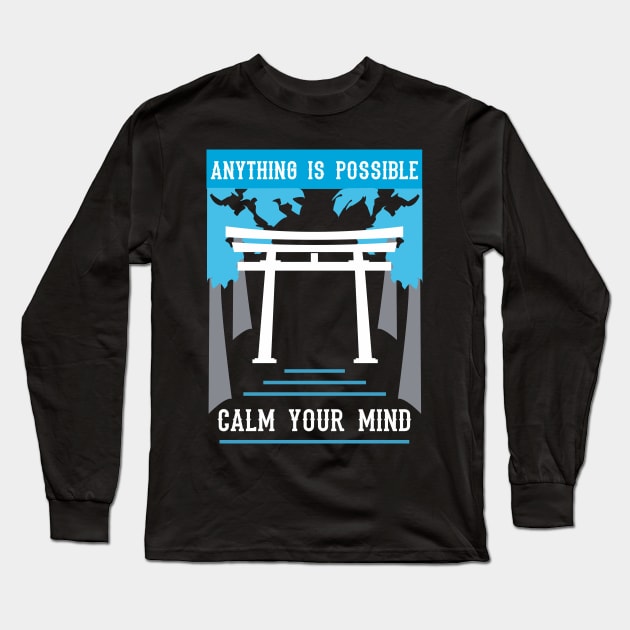 anything is possible calm your mind recolor 08 Long Sleeve T-Shirt by HCreatives